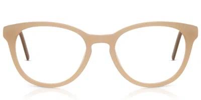 Arise Collective Oval Full Rim Plastic Men's  Prescription Glasses Online Brown Size Standard - Free Lenses - Blue Li In Sand