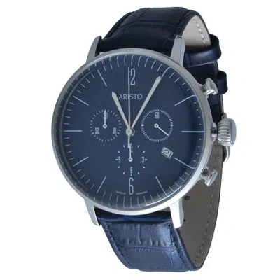 Pre-owned Aristo Bauhaus Men's Chronograph Model 4h153 Swiss Ronda Timepiece 5atm
