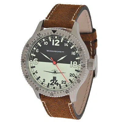 Pre-owned Aristo Messerschmitt Quartz Pilot Watch Me-108dr24 Lb Night & Day  24h
