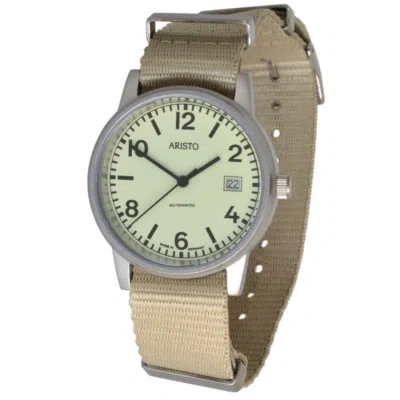 Pre-owned Aristo Submarine 3h17tb Unisex Automatic Watch 10atm Swiss Movement Fabric Band