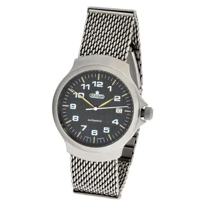 Pre-owned Aristo Unisex Automatic Watch 7h95 Carbon/stainless Steel 10atm Waterproof