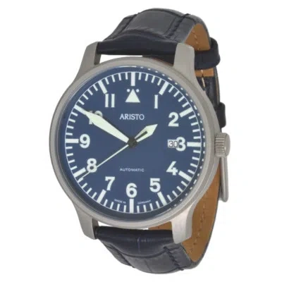 Pre-owned Aristo Unisex Automatic Watch Pilot 3h157bb Stainless Steel 5atm Swiss Movement