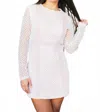 Ariti Kaziris Glitter Mini Party Dress In Pink In White