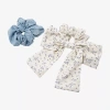 Arizona 2-pc. Denim Bow Hair Ties In Gray