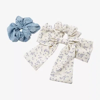 Arizona 2-pc. Denim Bow Hair Ties In Blue