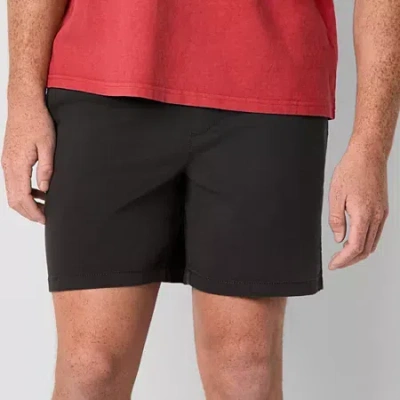 Arizona 6 1/2" Mens Twill Pull-on Short In Black