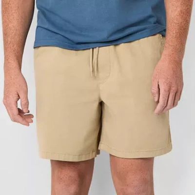 Arizona 6 1/2" Mens Twill Pull-on Short In Nude