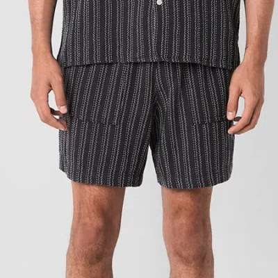 Arizona 6" Mens Textured Pull-on Short In Gray