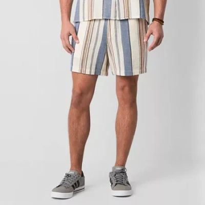 Arizona 6" Mens Textured Pull-on Short In Multi