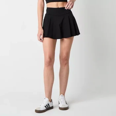 Arizona Active Womens Juniors Skater Skirt In Black