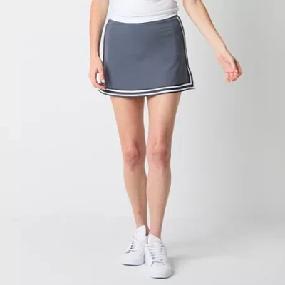 Arizona Active Womens Juniors Skater Skirt In Blue