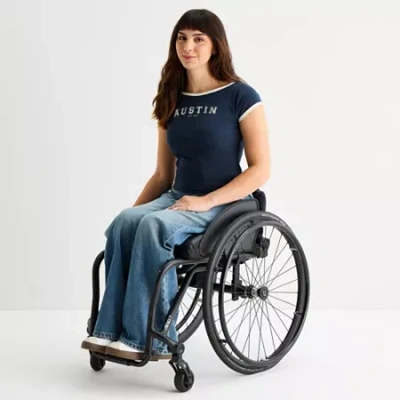 Arizona Airy Drape Womens Juniors Low Rise Adaptive Easy-on + Easy-off Baggy Fit Jean In Blue