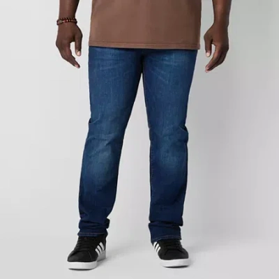 Arizona Big And Tall Advance Flex 360 Mens Straight Leg Jean In Blue