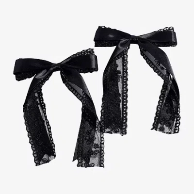 Arizona Black Lace 2-pc. Hair Bow