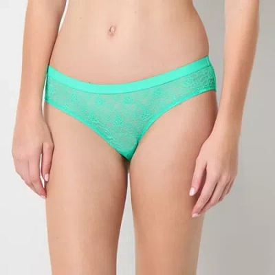 Arizona Body All Over Lace Cheeky Panty In Green