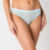 Arizona Body All Over Lace Thong Panty In Blue