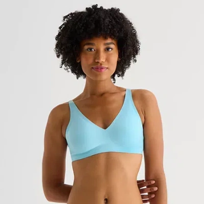 Arizona Body Cloud Kissed Comfort Bra In Blue