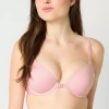 Arizona Body Cloud Kissed Front Close Push Up Demi Bra In Pink