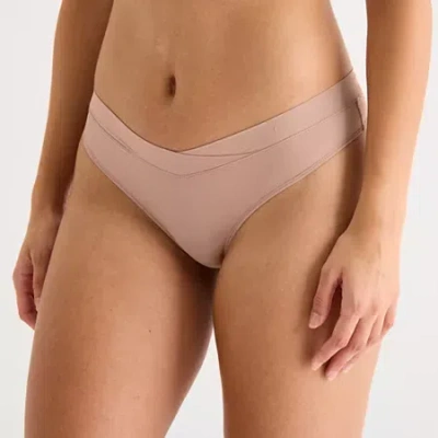 Arizona Body Cloud Kissed Shine Thong Panty In Sand