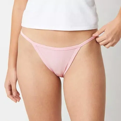 Arizona Body Cotton String Bikini In Pink