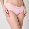 Arizona Body Cotton With Lace Hipster Panty In Pink