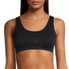 Arizona Body Henley Seamless Bralette In Black