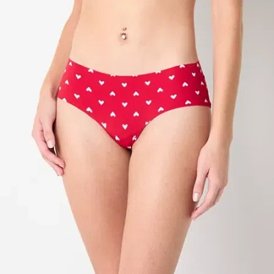 Arizona Body Juniors No Show Cheeky Panty In Red