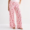 Arizona Body Womens Flannel Juniors Pajama Pants In Pink