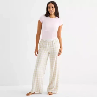 Arizona Body Womens Flannel Pajama Pants In Sand