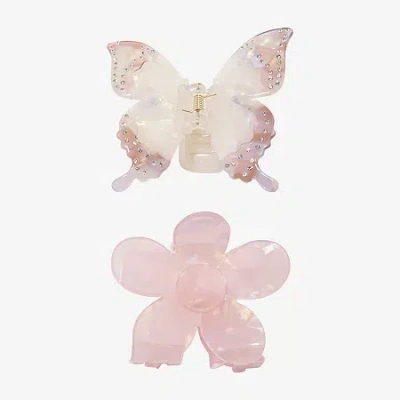 Arizona Butterfly & Flower 2-pc. Hair Clip In Brown