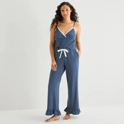 Arizona Cloud Kissed Womens Juniors Pajama Pants In Blue