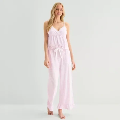 Arizona Cloud Kissed Womens Juniors Pajama Pants In Pink
