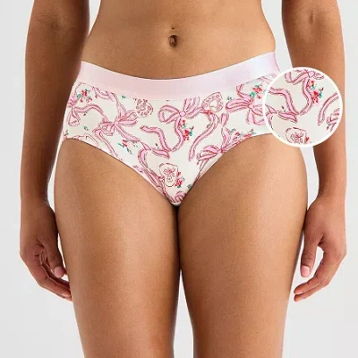 Arizona Cotton Womens Juniors Boyshort Panty 372016 In Red