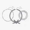 Arizona Gingham Womens Bow 3-pc. Necklace Set In Metallic