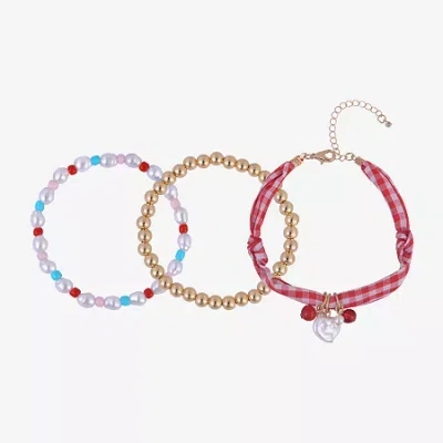 Arizona Girls 3-pc. Bracelet Set In Red