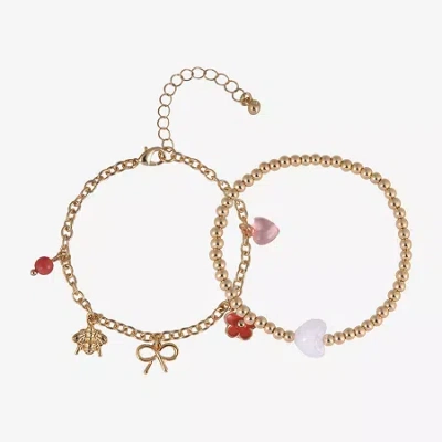 Arizona Gold Tone Bee Womens 2-pc. Bracelet Set