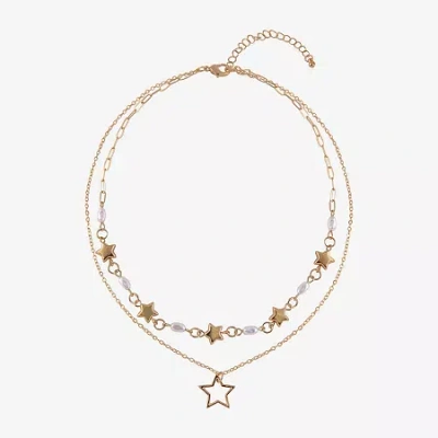 Arizona Gold Tone Womens 16 Inch Strand Necklace In Multi