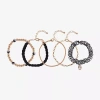 Arizona Gold Tone Womens 5-pc. Bracelet Set In Multi