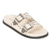 Arizona Jean Co Montego Womens Footbed Sandals In White