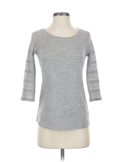 Pre-owned Arizona Jean Company 3/4 Sleeve Top In Gray