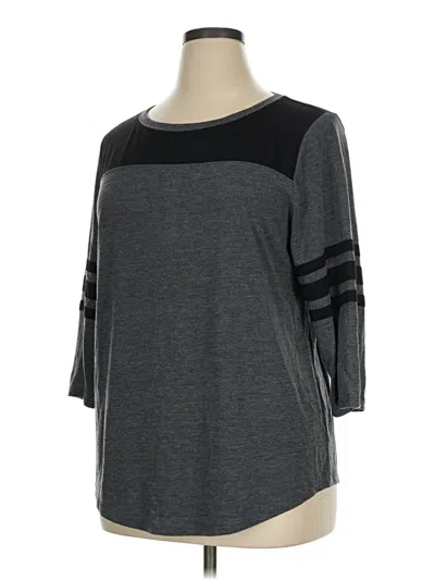 Pre-owned Arizona Jean Company 3/4 Sleeve T-shirt In Gray