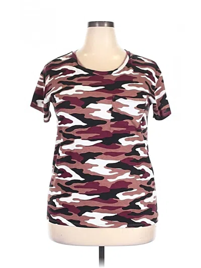 Pre-owned Arizona Jean Company Active T-shirt In Burgundy