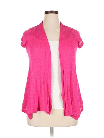 Pre-owned Arizona Jean Company Cardigan Sweater In Pink