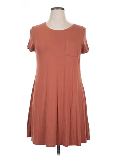 Pre-owned Arizona Jean Company Casual Dress In Brown