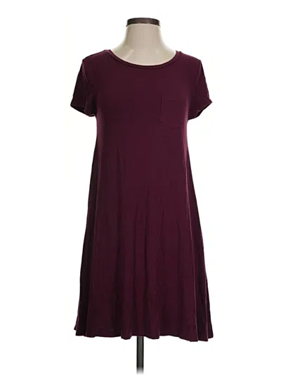 Pre-owned Arizona Jean Company Casual Dress In Burgundy