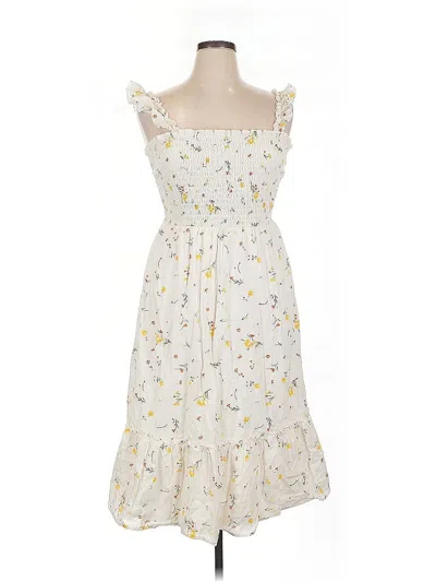 Pre-owned Arizona Jean Company Casual Dress In White