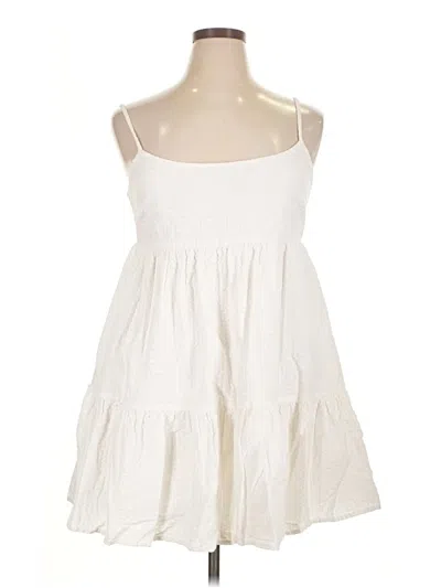 Pre-owned Arizona Jean Company Casual Dress In White