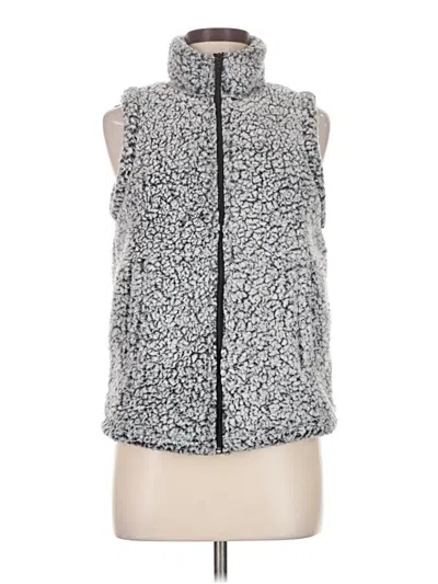 Pre-owned Arizona Jean Company Faux Fur Vest In Gray
