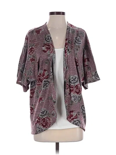 Pre-owned Arizona Jean Company Kimono In Burgundy
