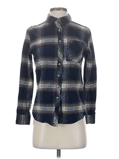 Pre-owned Arizona Jean Company Long Sleeve Button Down Shirt In Blue
